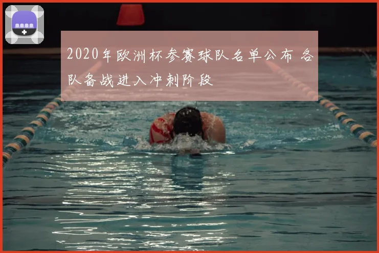 2020年欧洲杯参赛球队名单公布 各队备战进入冲刺阶段